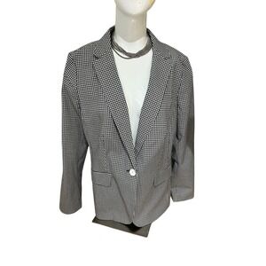 NWT Talbots 12 Classic Cotton Blazer Womens Gingham Check  Size Sport‎ Coat $179